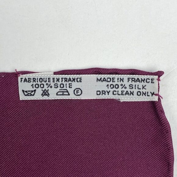 Hermes Carré 90 Marine ET Cavalerie Sea And Cavalry Scarf Silk Purple Multicolor - Picture 2 of 4